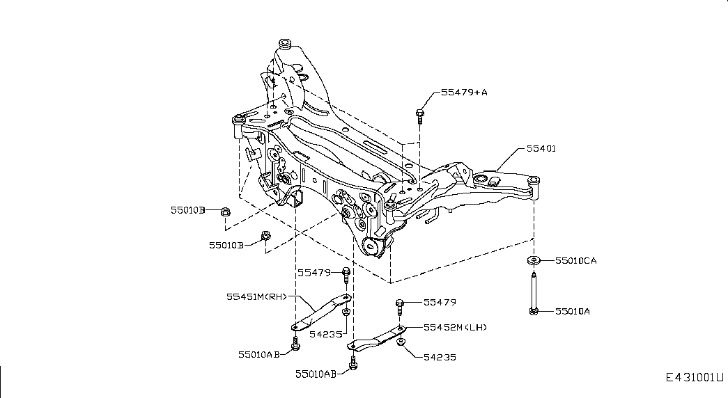Балка задняя для Ниссан Кашкай 2013-2018