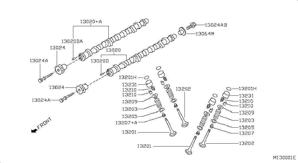Выпускной распредвал для Ниссан Патфайндер 2004-2010