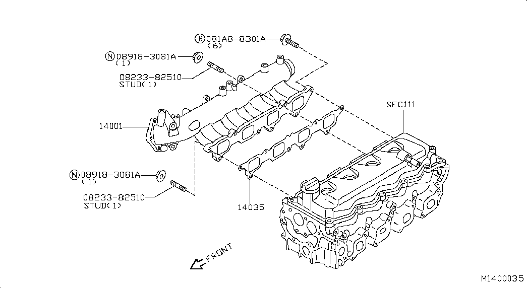 Коллектор впускной для Ниссан Патфайндер 2004-2010