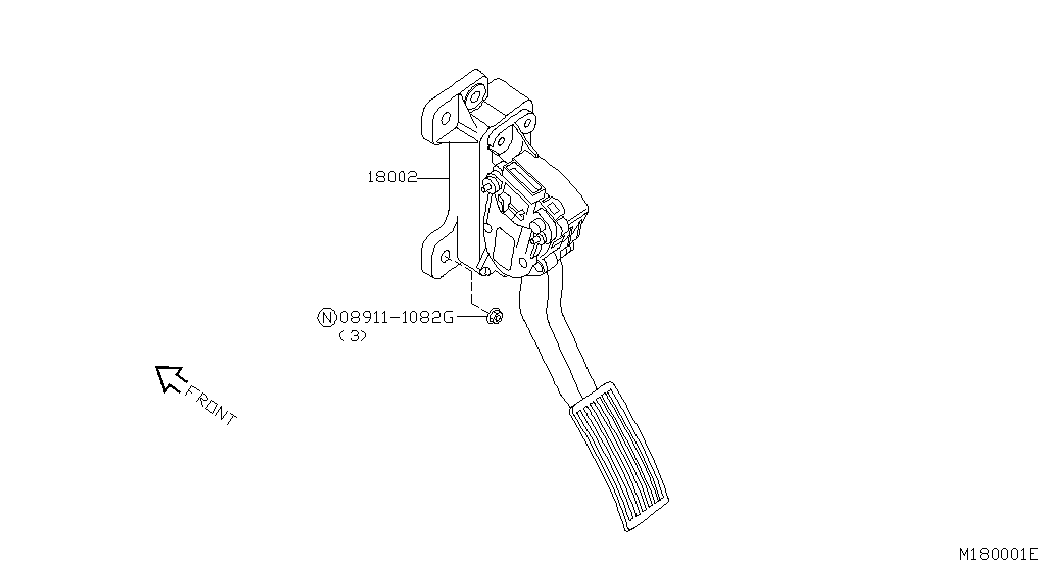 Педаль газа для Ниссан Патфайндер 2004-2010