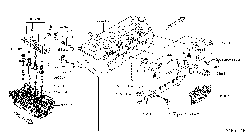 Топливная форсунка для Ниссан Патфайндер 2004-2010