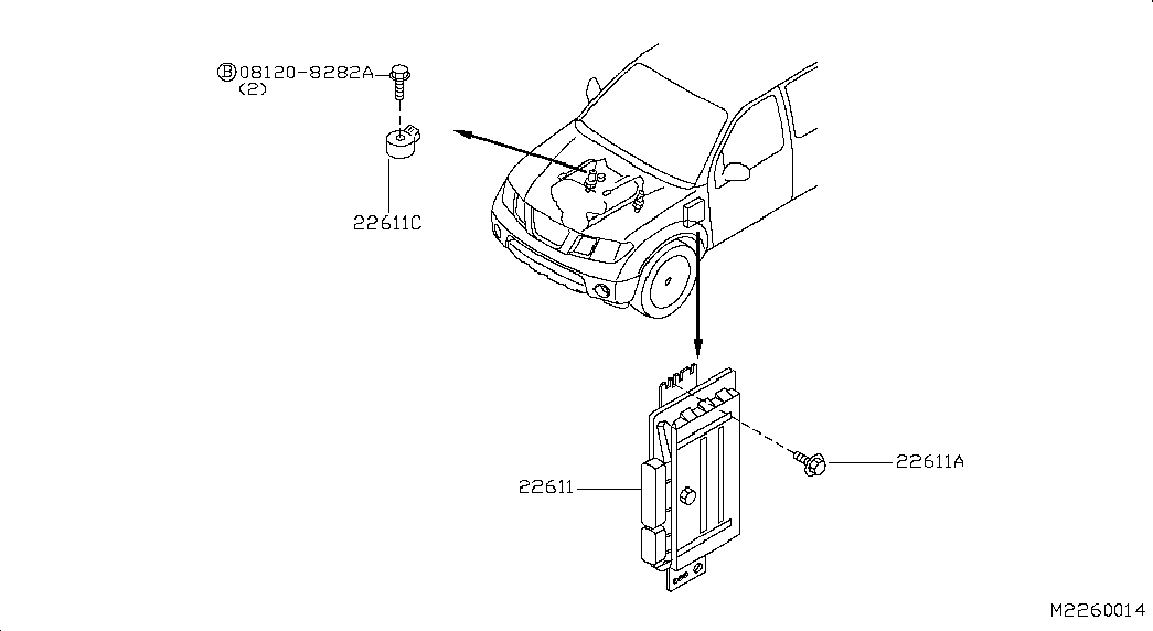 Блок управления двигателем для Ниссан Патфайндер 2004-2010