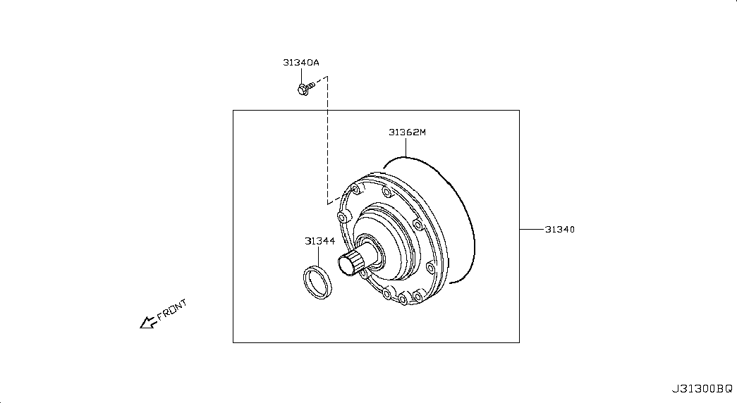 Масляный насос АКПП для Ниссан Патфайндер 2004-2010