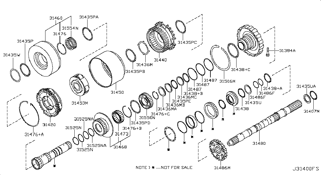 Вал АКПП для Ниссан Патфайндер 2004-2010