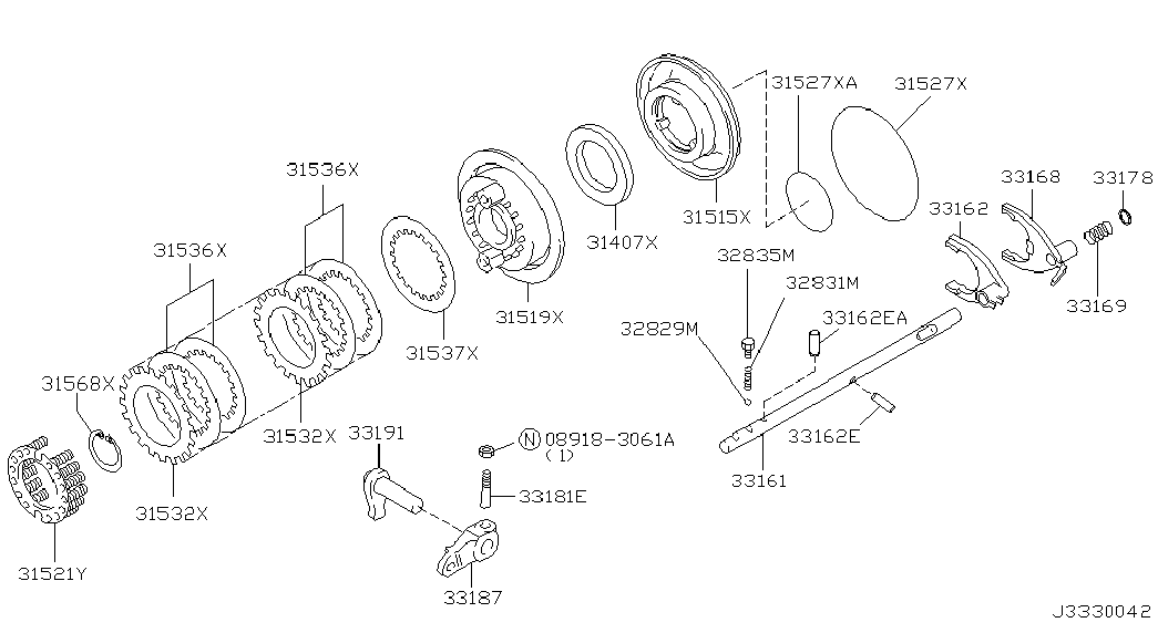 Актуатор АКПП для Ниссан Патфайндер 2004-2010