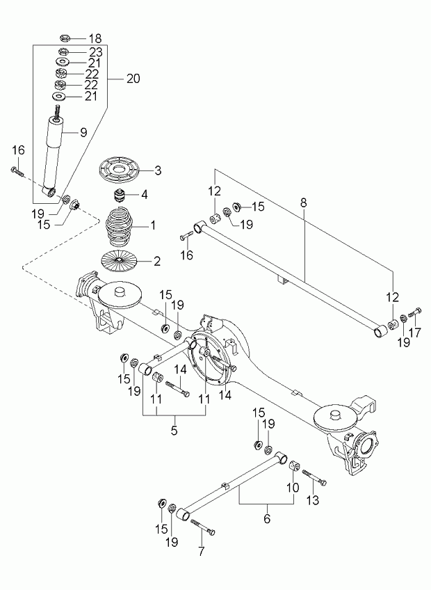 Суппорт тормозной задний левый для Киа Оптима 2008-2010