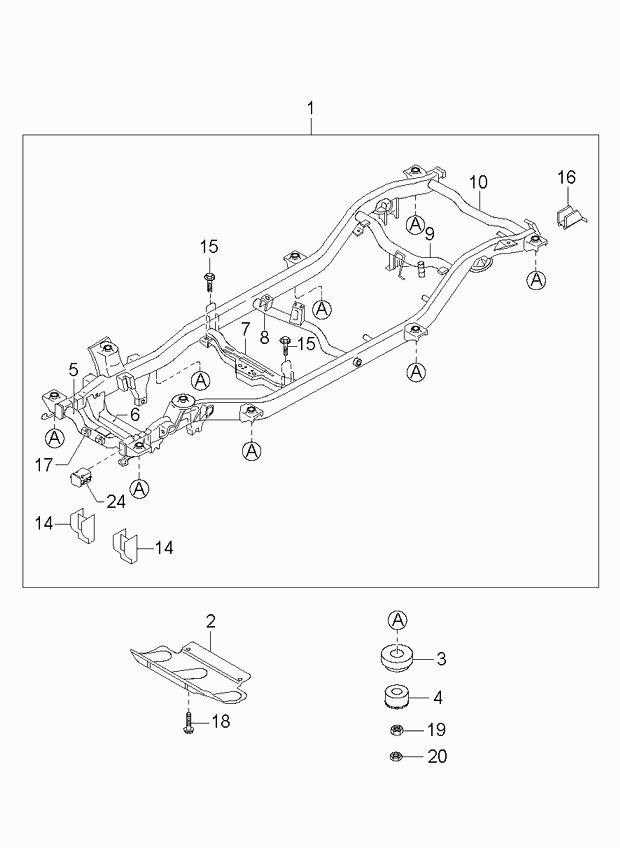 Панель передняя, телевизор для Киа Оптима 2008-2010
