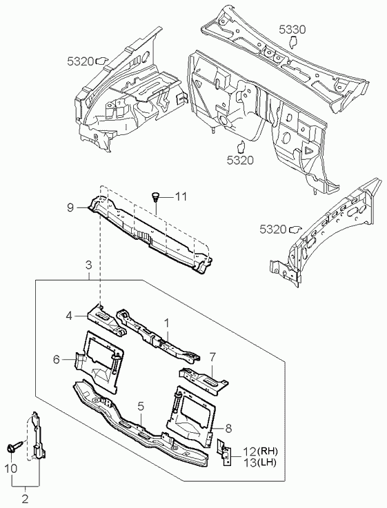 Капот для Киа Оптима 2008-2010