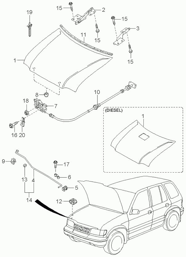 Крыло переднее левое для Киа Оптима 2008-2010