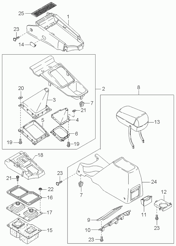 Усилитель переднего бампера для Киа Оптима 2008-2010