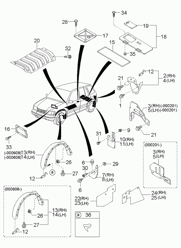 Зеркало боковое правое для Киа Оптима 2008-2010