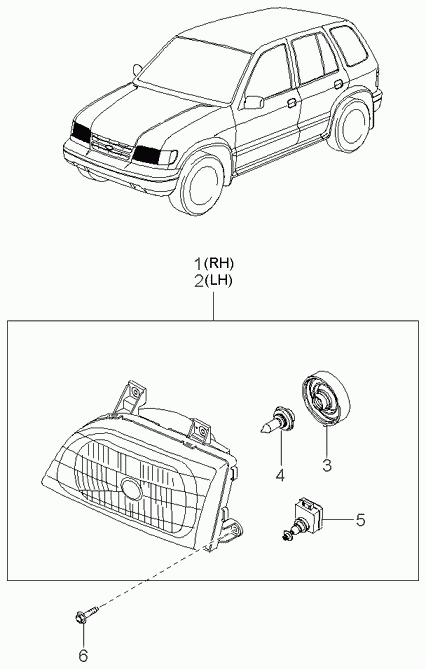 Фонарь задний левый на багажнике для Киа Оптима 2008-2010
