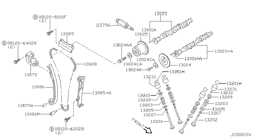 Натяжитель цепи ГРМ для Ниссан Альмира 2000-2003