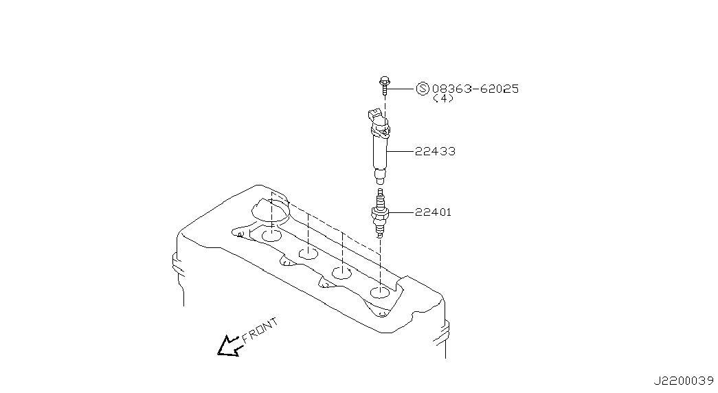 Катушка зажигания для Ниссан Альмира 2000-2003