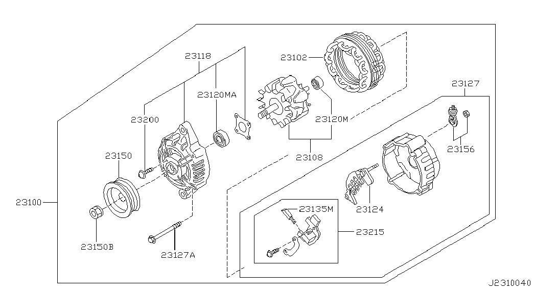 Генератор для Ниссан Альмира 2000-2003