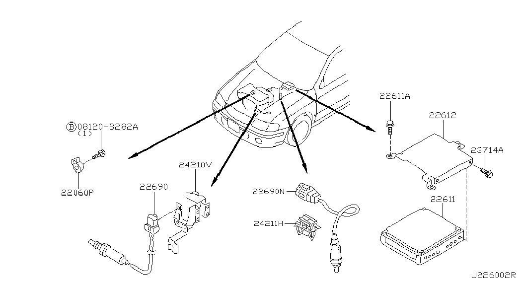 Датчик детонации для Ниссан Альмира 2000-2003