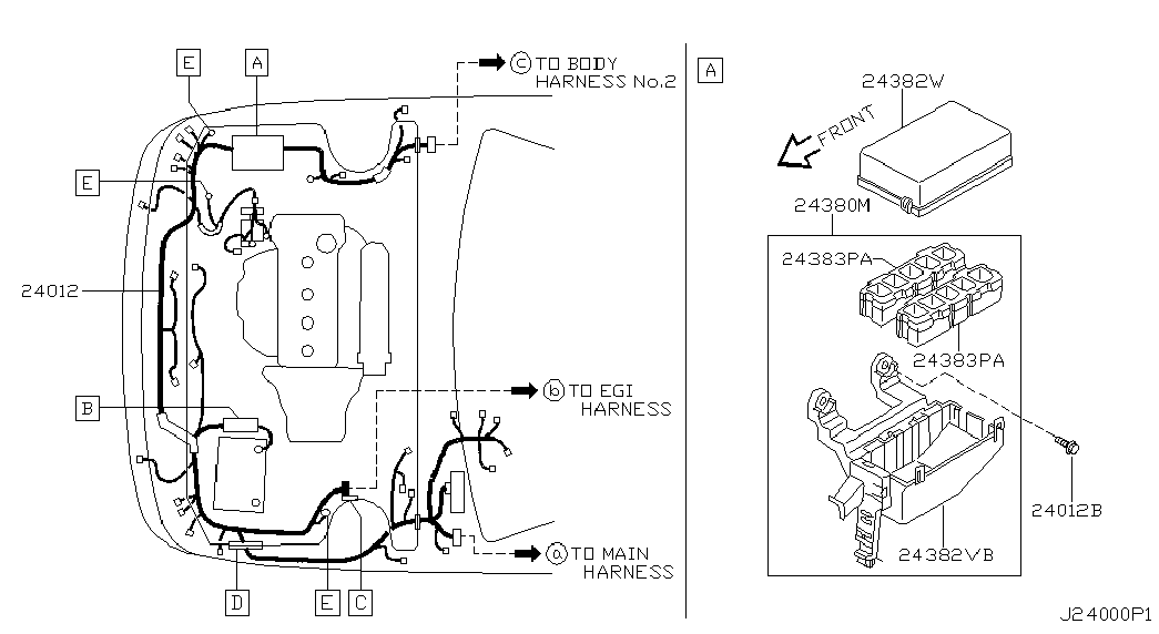 Блок предохранителей для Ниссан Альмира 2000-2003