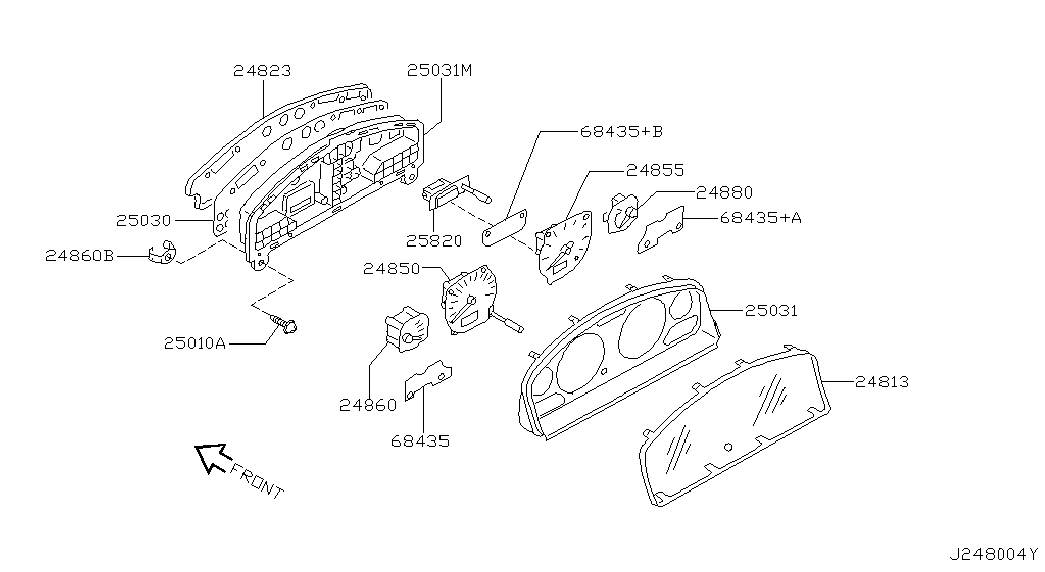 Щиток приборов для Ниссан Альмира 2000-2003