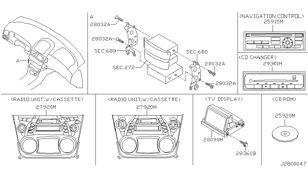 Авто-магнитола для Ниссан Альмира 2000-2003