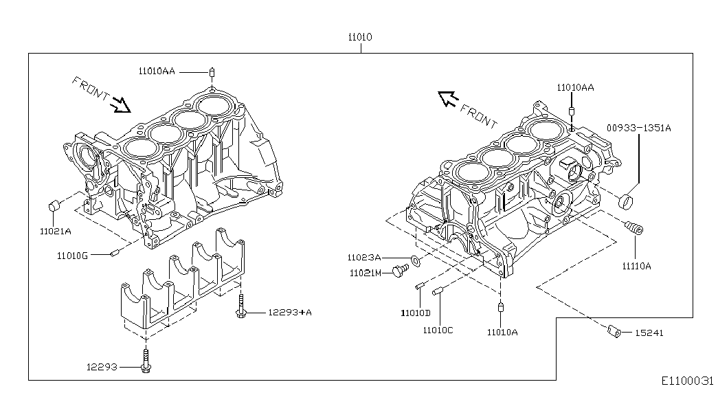 Блок цилиндров в сборе для Ниссан Ноут 2005-2009