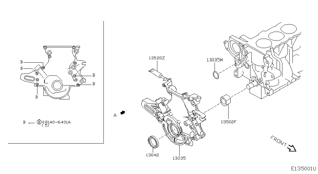 Крышка ГРМ для Ниссан Ноут 2005-2009