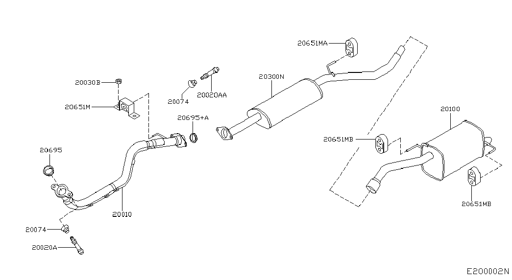 Глушитель средний для Ниссан Ноут 2005-2009