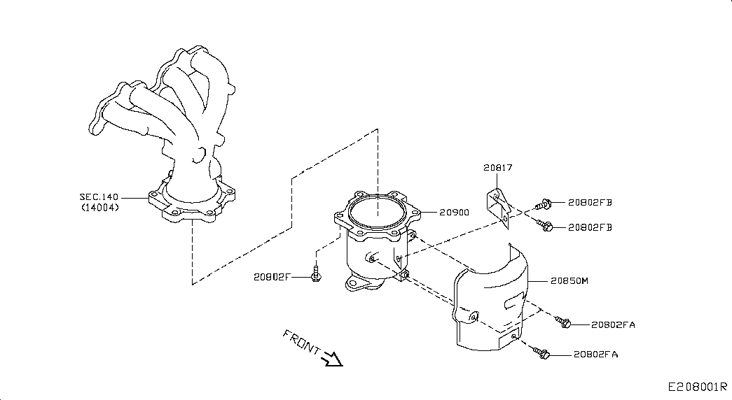 Катализатор для Ниссан Ноут 2005-2009