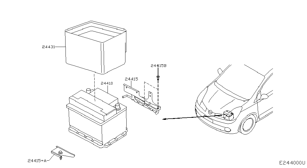 Аккумулятор для Ниссан Ноут 2005-2009