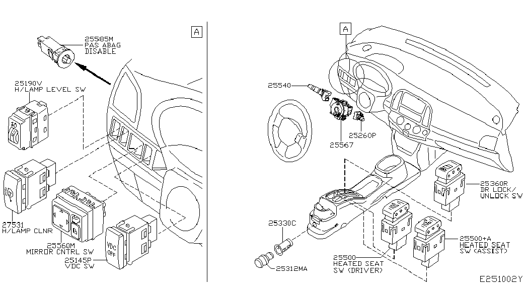 Подрулевой переключатель стеклоочистителя для Ниссан Ноут 2005-2009