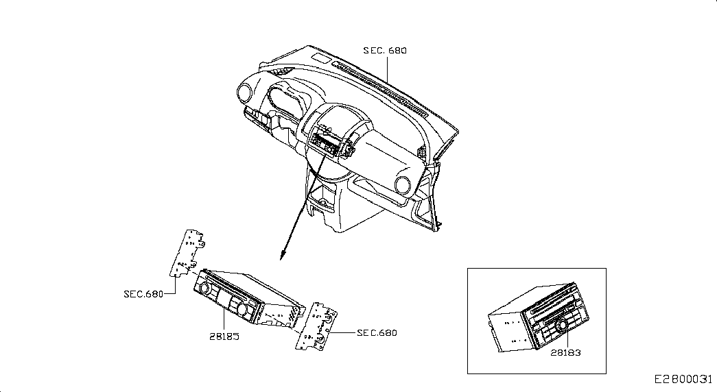 Авто-магнитола для Ниссан Ноут 2005-2009