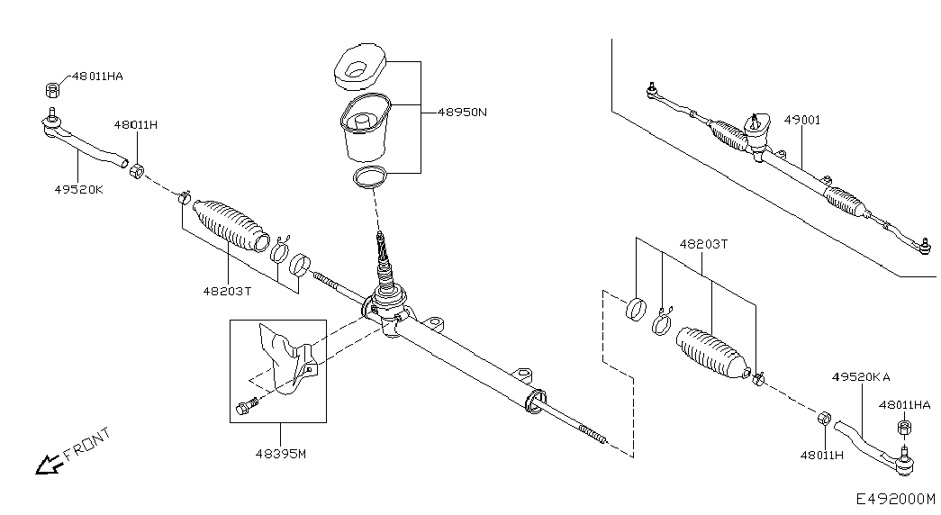 Рулевая рейка для Ниссан Ноут 2005-2009