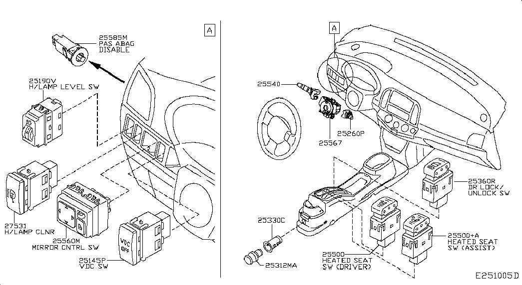 Контактная группа руля для Ниссан Ноут 2009-2013