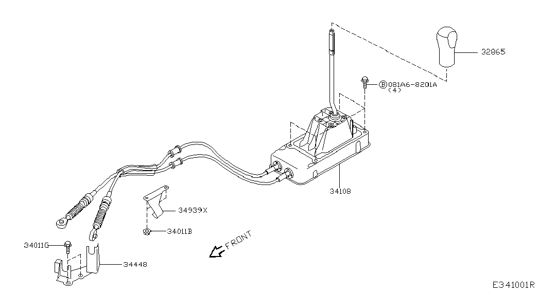 Рычаг переключения скоростей для Ниссан Ноут 2009-2013