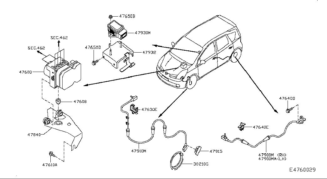 Блок АБС для Ниссан Ноут 2009-2013