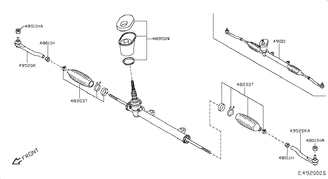 Рулевая рейка для Ниссан Ноут 2009-2013