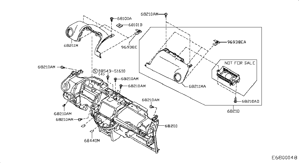Приборная панель для Ниссан Ноут 2009-2013