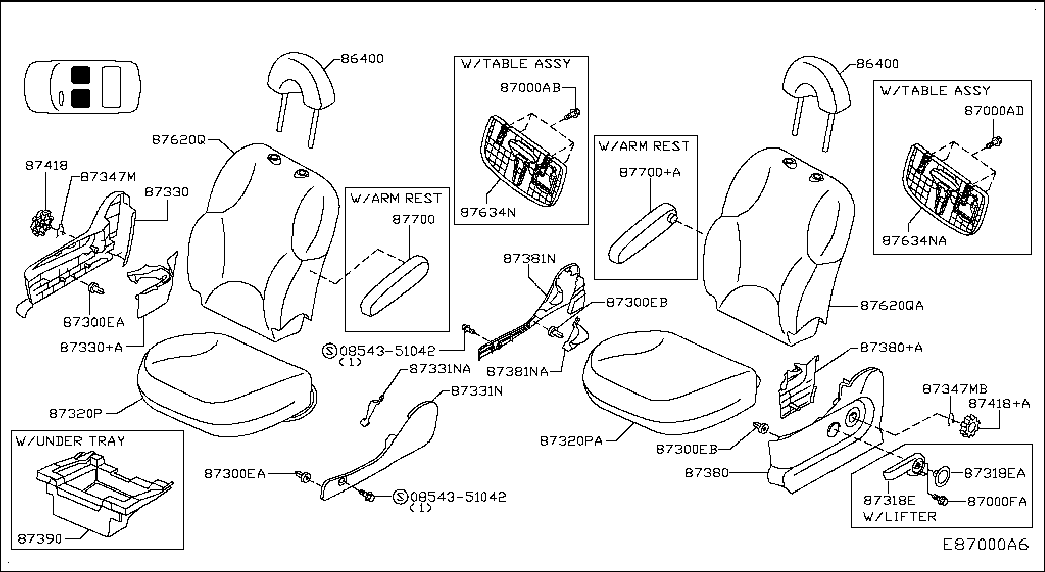 Спинка сиденья водителя для Ниссан Ноут 2009-2013