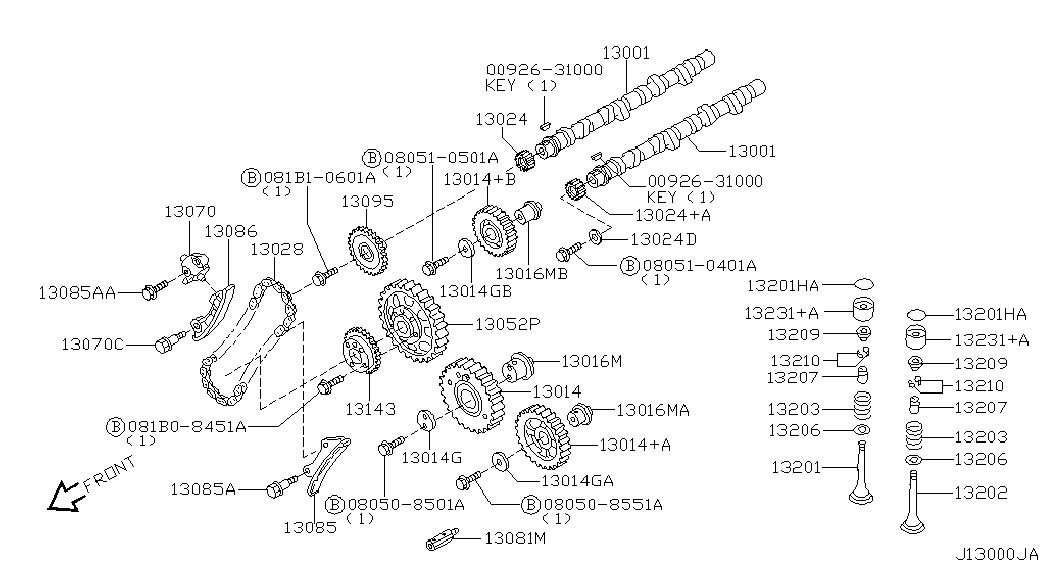 Выпускной распредвал для Ниссан Патрол 2004-2018