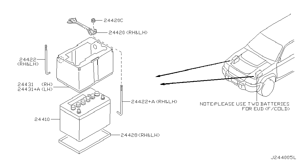 Аккумулятор для Ниссан Патрол 2004-2018