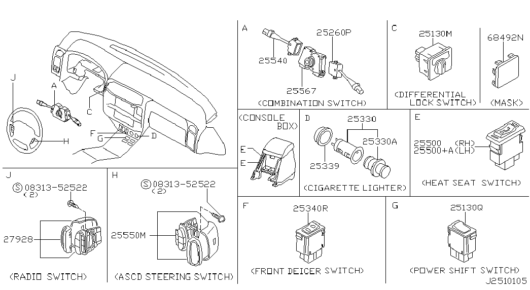 Контактная группа руля для Ниссан Патрол 2004-2018
