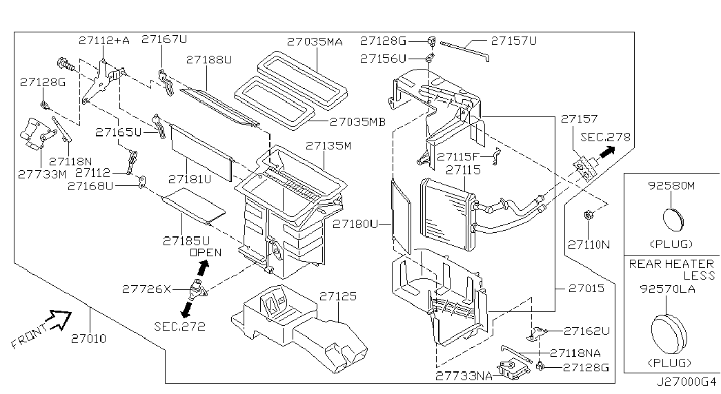 Отопитель салона в сборе для Ниссан Патрол 2004-2018