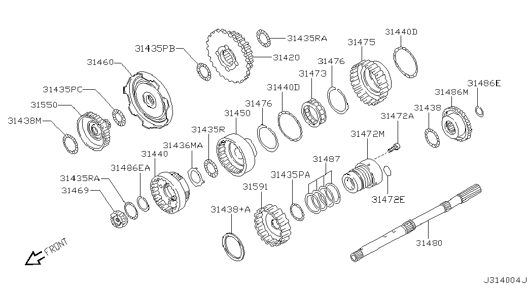Вал АКПП для Ниссан Патрол 2004-2018