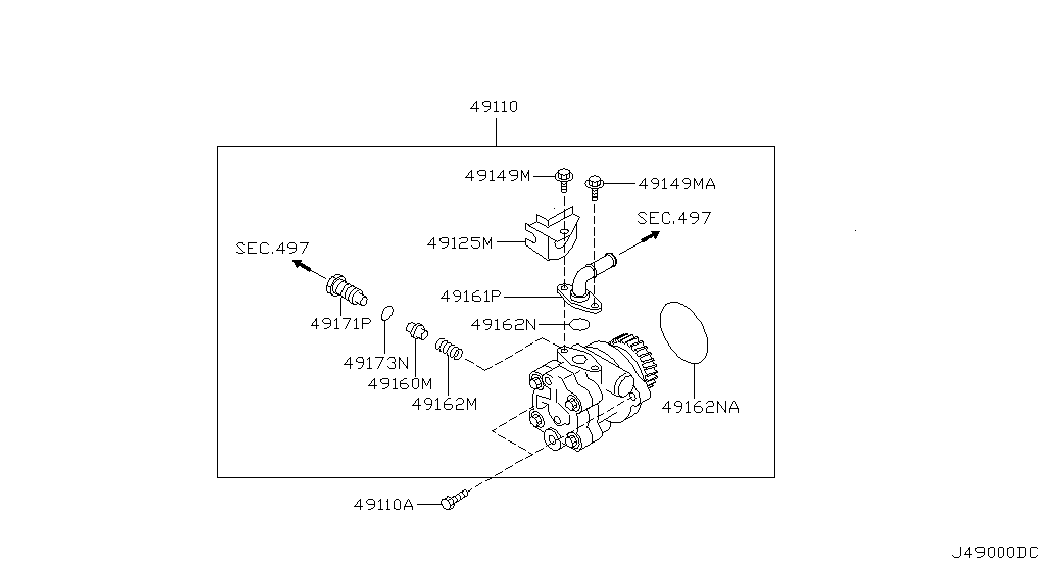 Насос ГУР для Ниссан Патрол 2004-2018