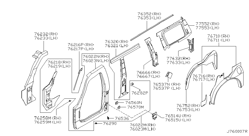 Крыло заднее левое для Ниссан Патрол 2004-2018