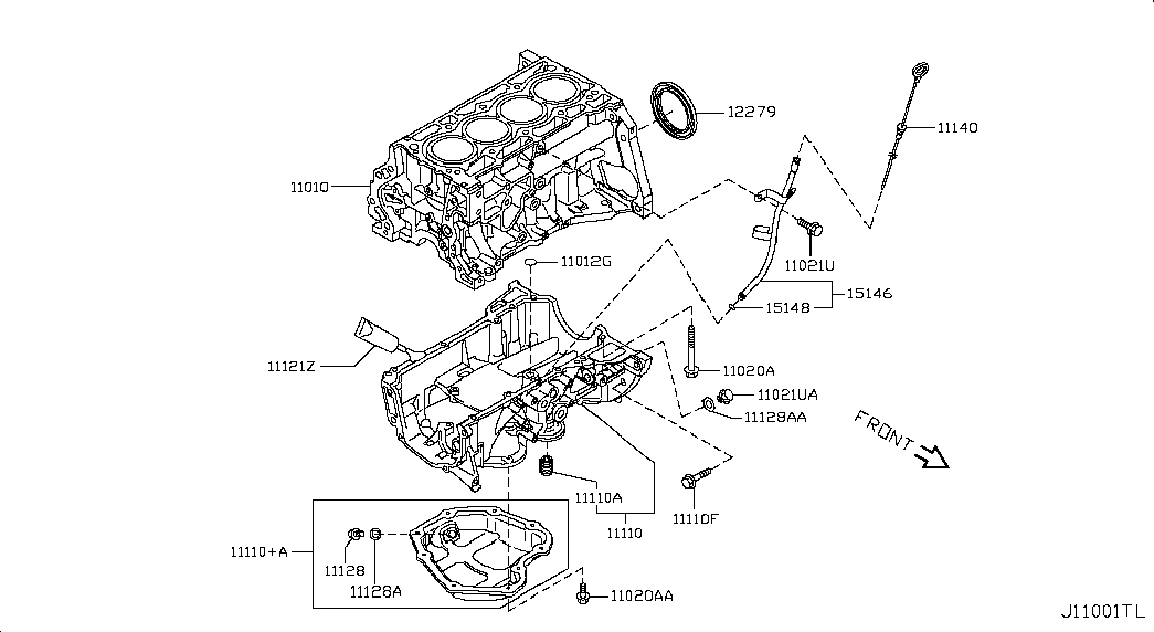 Поддон масляный для Nissan Juke 2010-2014