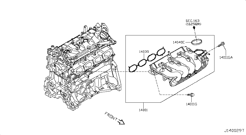 Коллектор впускной для Nissan Juke 2010-2014