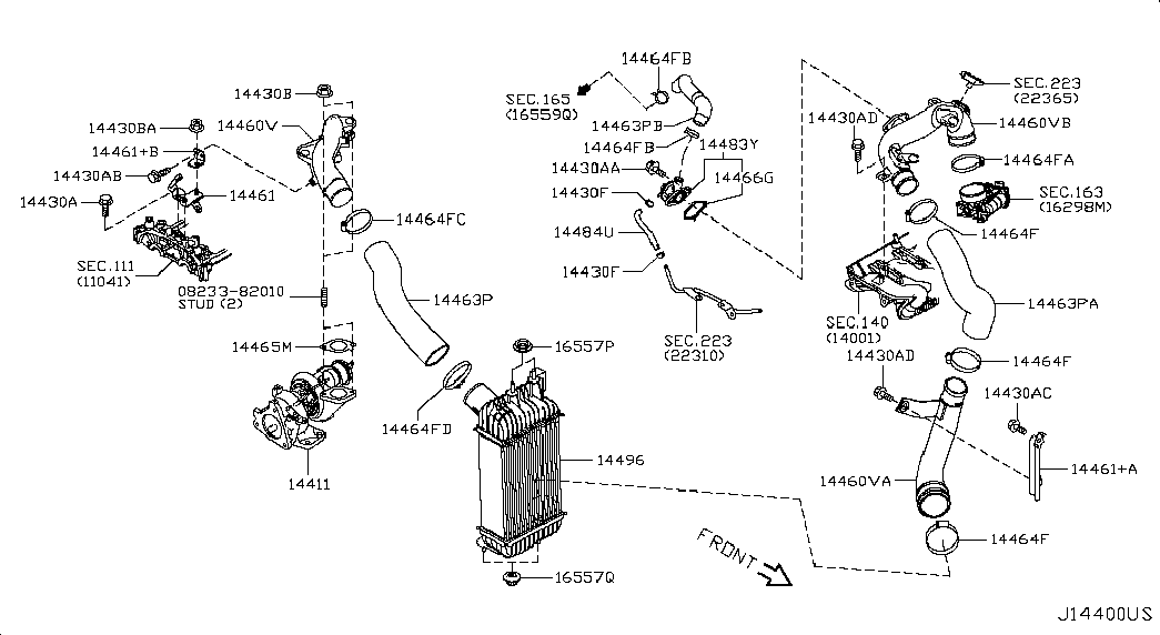 Интеркулер для Nissan Juke 2010-2014