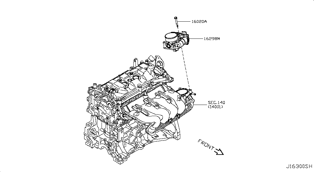 Дроссельная заслонка для Nissan Juke 2010-2014