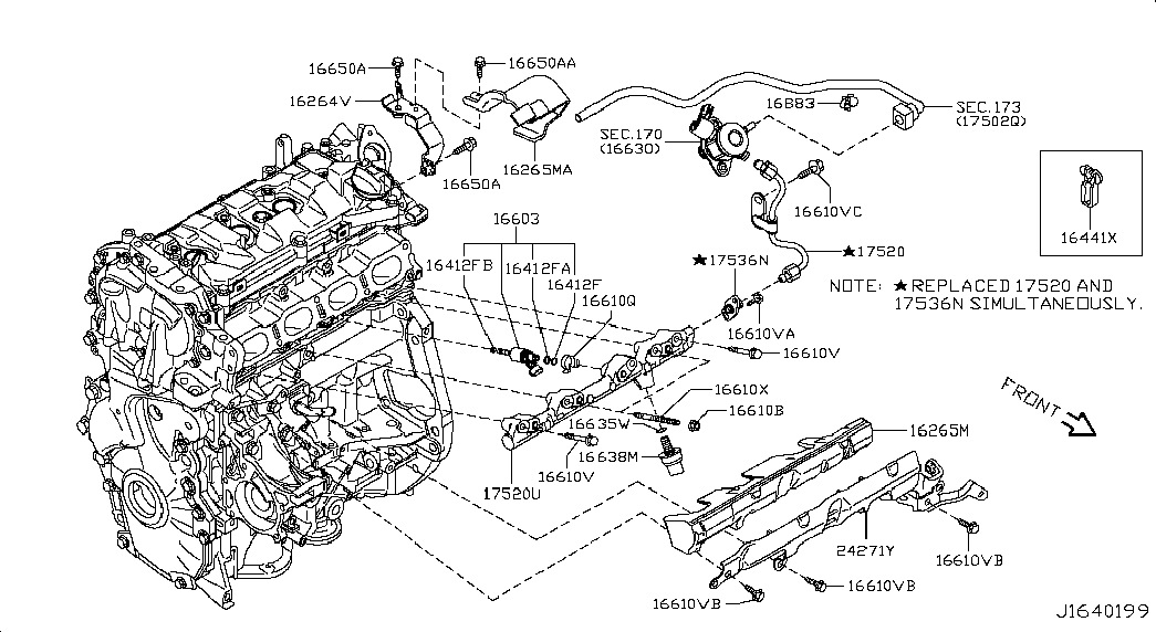 Топливная рампа для Nissan Juke 2010-2014