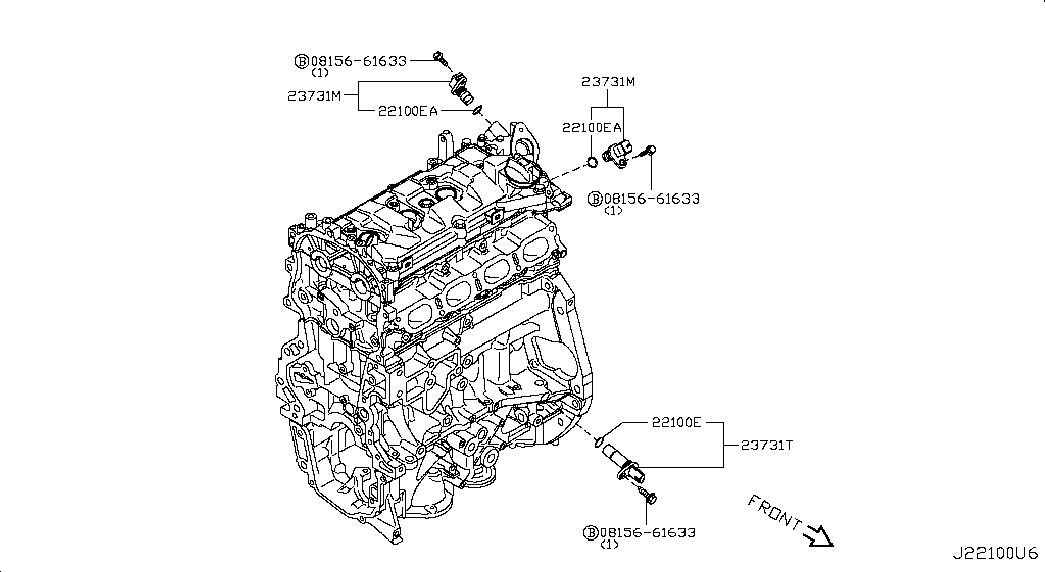 Датчик коленвала для Nissan Juke 2010-2014